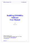 DediProg EM100Pro Software User Manual