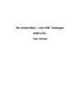 Sky Quality Meter – Lens USB Datalogger SQMLUDL User manual