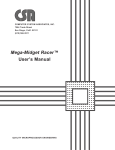 Mega-Midget Racer™ User`s Manual