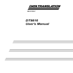 DT 9816 User Manual