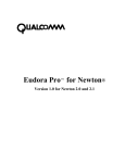 Eudora Pro for Newton