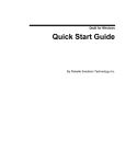 Qedit for Windows Quick Start Guide
