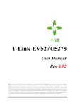 T-Link-EV5274/5278 User Manual Rev 0.92