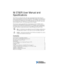 NI 5782R User Manual and Specifications
