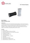 EL74 / Bluetooth Speaker User`s Manual Please read