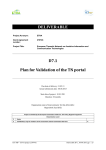 ETNA Deliverable D7.1 (Plan for Validation of the TN portal) (PDF