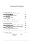 TuneLab Piano Tuner User`s Manual, version 4.0