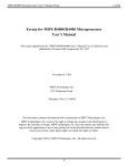 Errata for MIPS R4000/R4400 Microprocessor User`s Manual