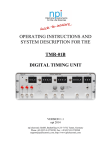 TMR-01B Manual - NPI Electronic Instruments