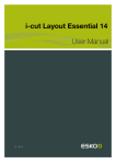 i-cut Layout Essential 14 User Manual - Product Documentation