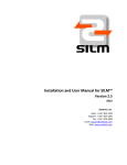 Installation and User Manual for SILM™