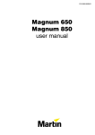 Magnum 650 Magnum 850 user manual