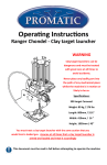 Ranger Chondel User Manual