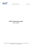 SLAP 2.0 Information system - User manual -