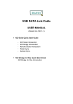 USB DATA Link Cable USER MANUAL