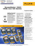 ScopeMeter® 190C, 190B, and 120 Series