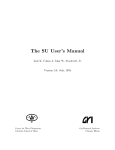 The SU User s Manual