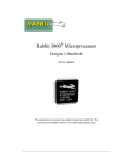 Rabbit 3000 Microprocessor Designer`s Handbook - Digi-Key