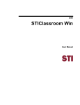 STIClassroom Win User Manual