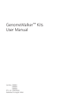 GenomeWalker™ Kits User Manual