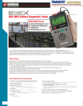 Storage Battery System SBS-IBEX Battery Diagnostic Tester