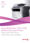 Xerox WorkCentre® 3210 / 3220 Multifunction Laser Printer