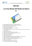 USR-C322 - Low Power Minisize WiFi Module User Manual