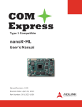 nanoX-ML COM Express Module Type 1 compatible