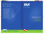 DUI Drysuit Owners Manual