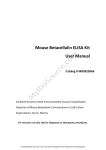 Mouse Betacellulin ELISA Kit User Manual Catalog