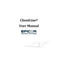 ClientLine® User Manual