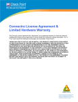 Connectra License Agreement & Limited Hardware Warranty