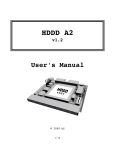 HDDD A2 v1.2 User`s Manual