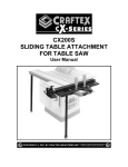 cx200s sliding table attachment for table saw