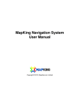MapKing Navigation System User Manual