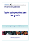 Guideline - Preparation of specifications