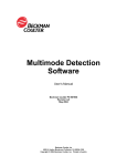 Multimode Detection Software User`s Manual