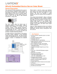 XPort Embedded Device Server Data Sheet