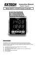 Instruction Manual - Extech Instruments