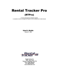 User Manual - Rental Tracker