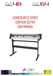 AZONCOLOR CC SERIES CONTOUR CUTTER USER MANUAL