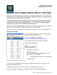 How to Display Weather Data on a Web Page