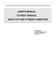 USER`S MANUAL FUTREX -5000A/ZL BODY FAT AND FITNESS