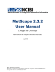 MetScape 2.3.2 User Manual