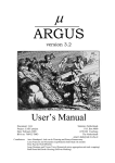 µ-ARGUS 3.2 manual - Research