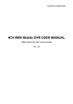 4CH MINI Mobile DVR USER MANUAL