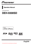 Pioneer DEH-9300SD User Guide Manual - CaRadio