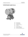 MVS205 Multi-Variable Sensor - Welcome to Emerson Process