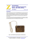 Z8 GP ZGP323 Programming System with USB Interface User Manual