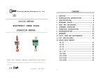 cs/ccs series electronic crane scale operation manual